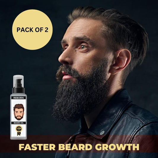 Reborn Beard Oil 100ml - Nourish and Revitalize Your Beard (Pack of 2)